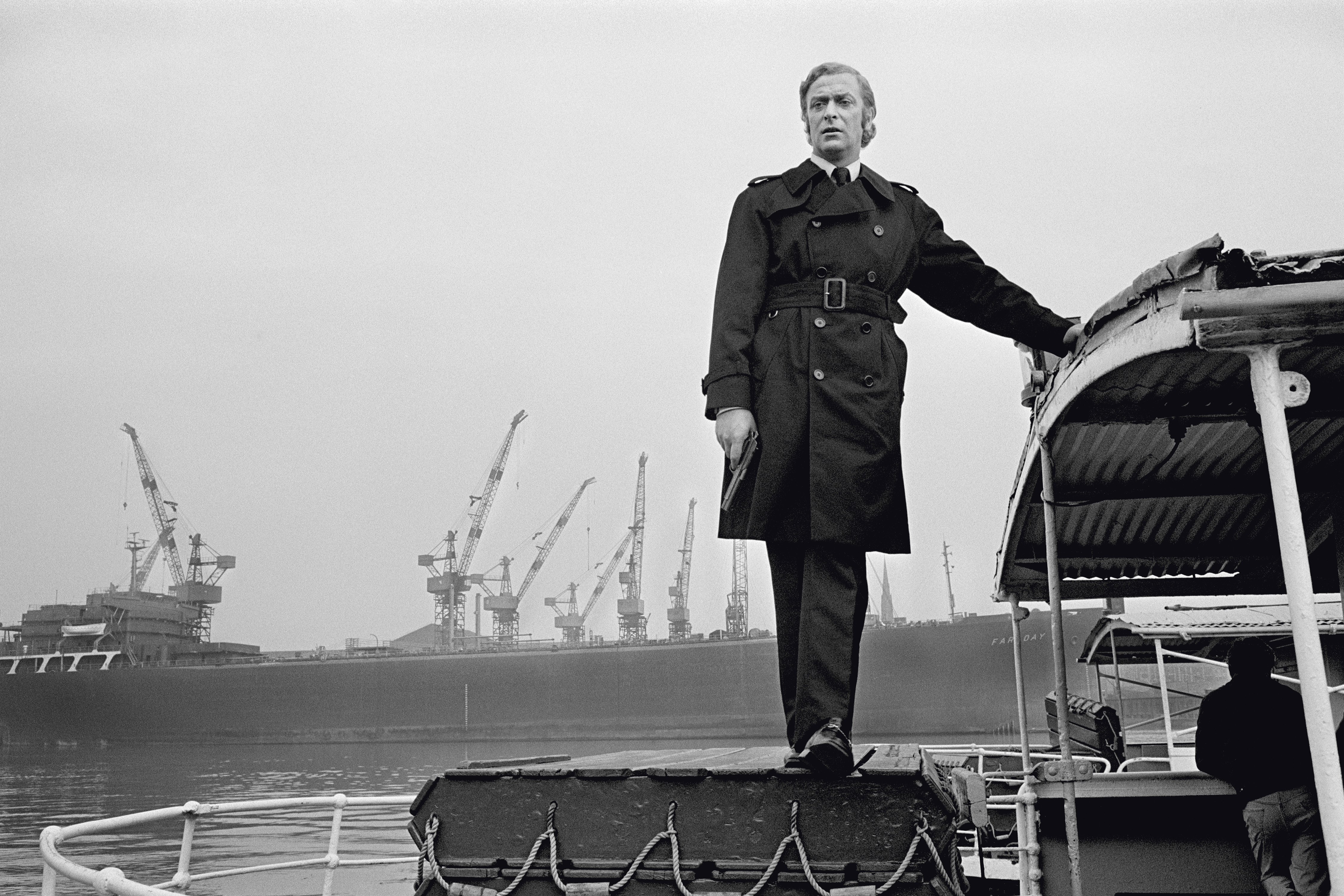 Michael Caine during the making of "Get Carter"