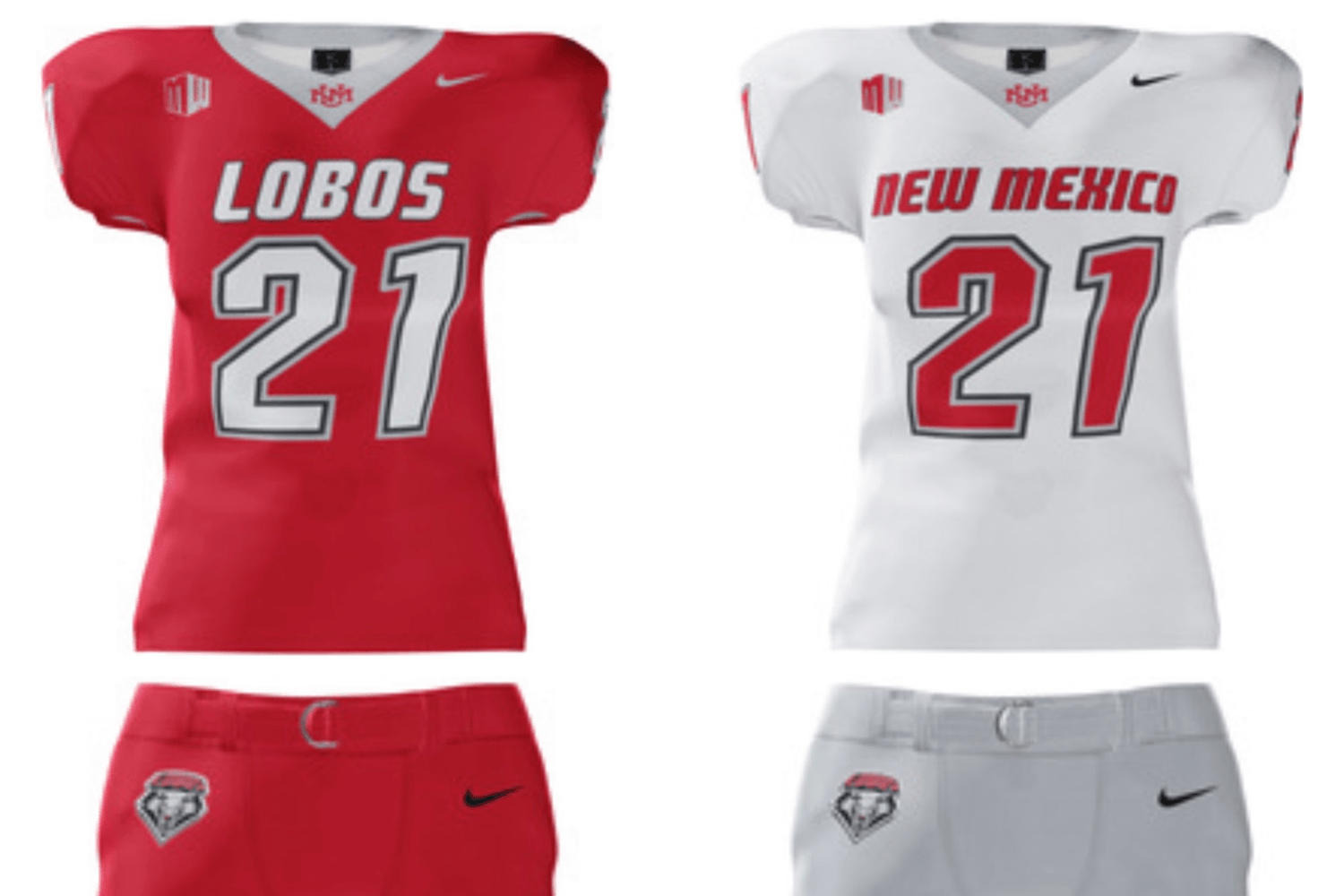 New Mexico Athletics football uniforms 2021
