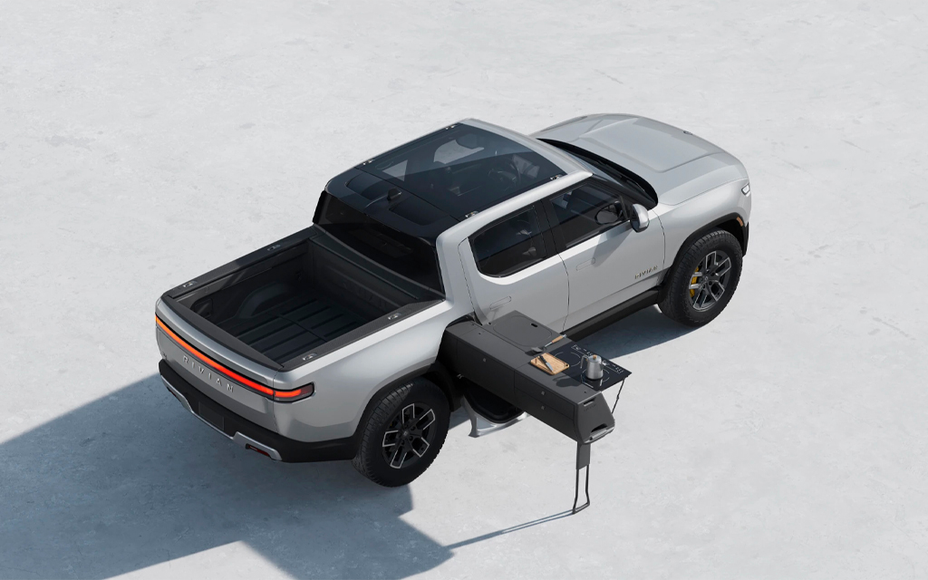 Rivian Teamed Up With Snow Peak to Launch the Ultimate Outdoor Cooking Setup