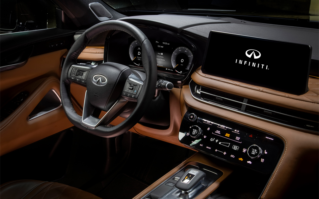 The QX60's redesigned interior is nearly unrecognizable