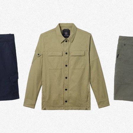 The Daily Short (an updated cargo short), cotton-twill Shadow Jacket and a pair of Clarke Shorts from outdoor gear brand Aether Apparel. All of these are discounted during the End of Season Sale.