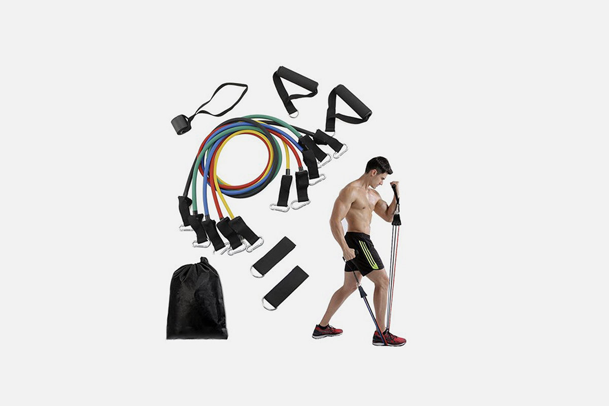 a man and his ZFIT Resistance Band Kit