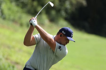 Bryson DeChambeau on the driving range. The pro golfer is set to compete at the Professional Long Drivers Association World Championship in fall of 2021, the first full-time PGA Tour pro to compete.