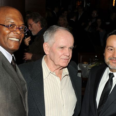 Actor Samuel L. Jackson, writer Cormac McCarthy and HBO Films president Len Amato attend the HBO Films & The Cinema Society screening of "Sunset Limited" after party at Porter House on February 1, 2011 in New York City.