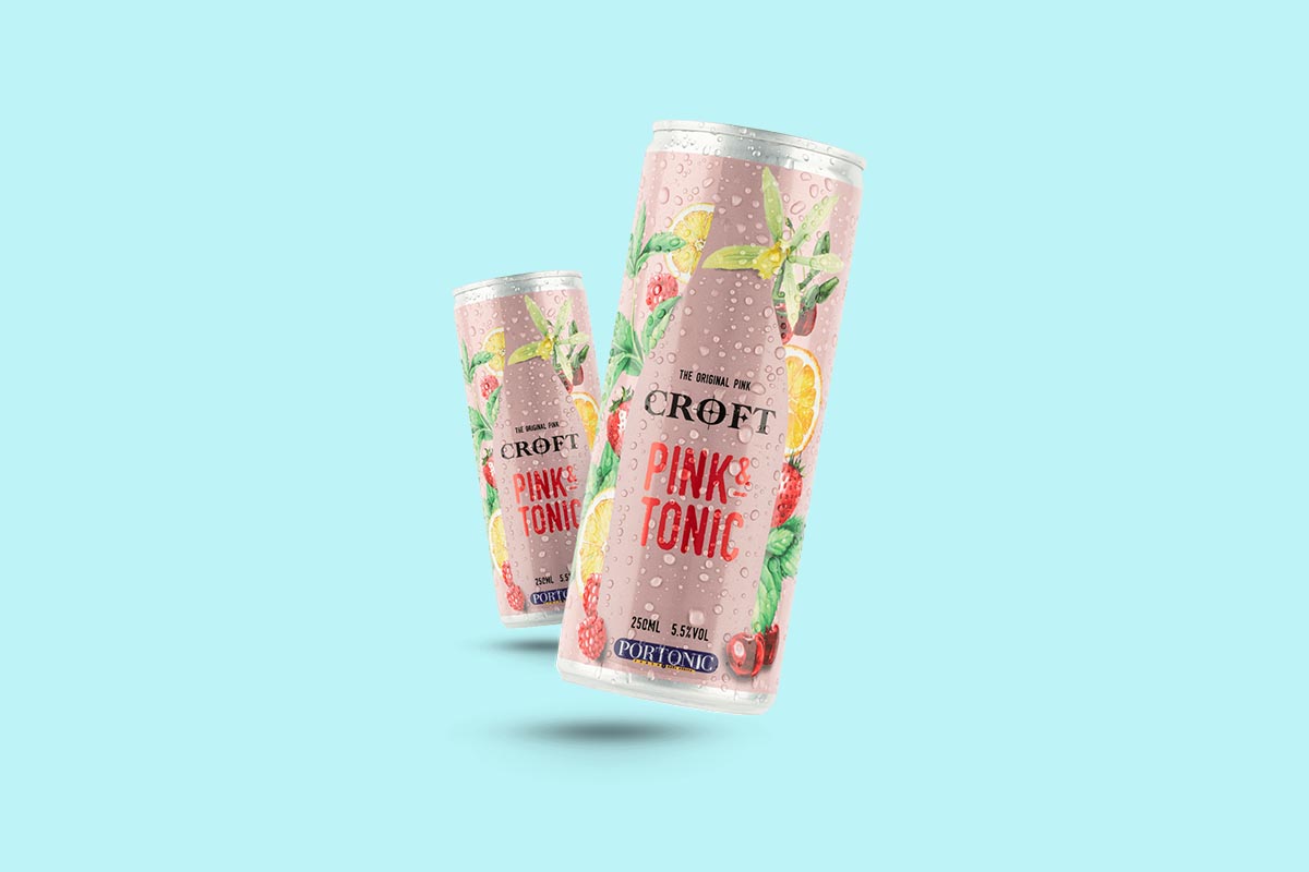 Croft Pink & Tonic in a can