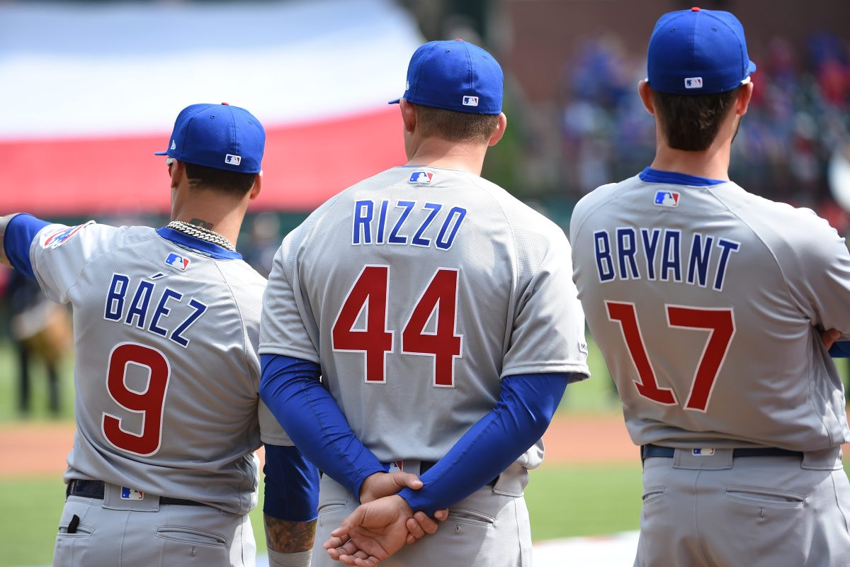 Ex-Cubs Javier Baez, Anthony Rizzo and Kris Bryant