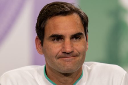 Roger Federer after losing at Wimbledon