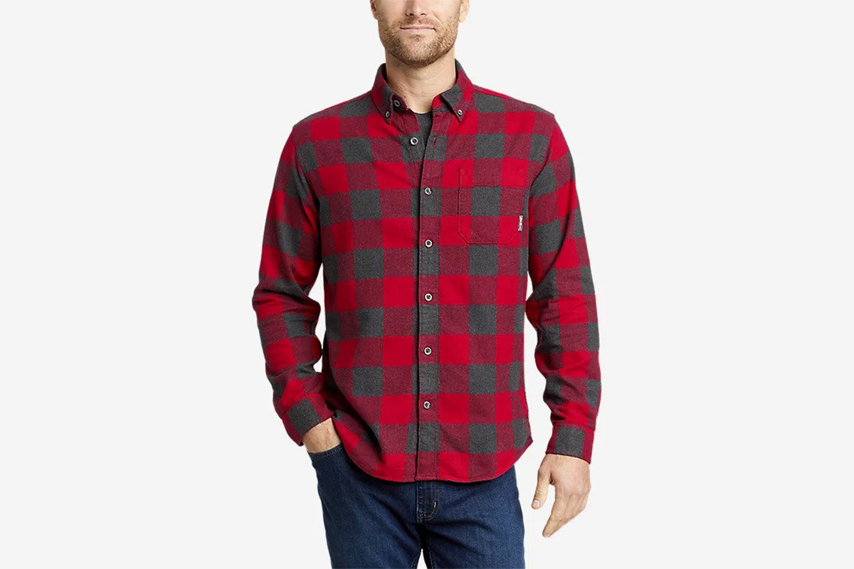 Eddie's Favorite Flannel Classic Fit Shirt - Plaid, from Eddie Bauer, now on sale