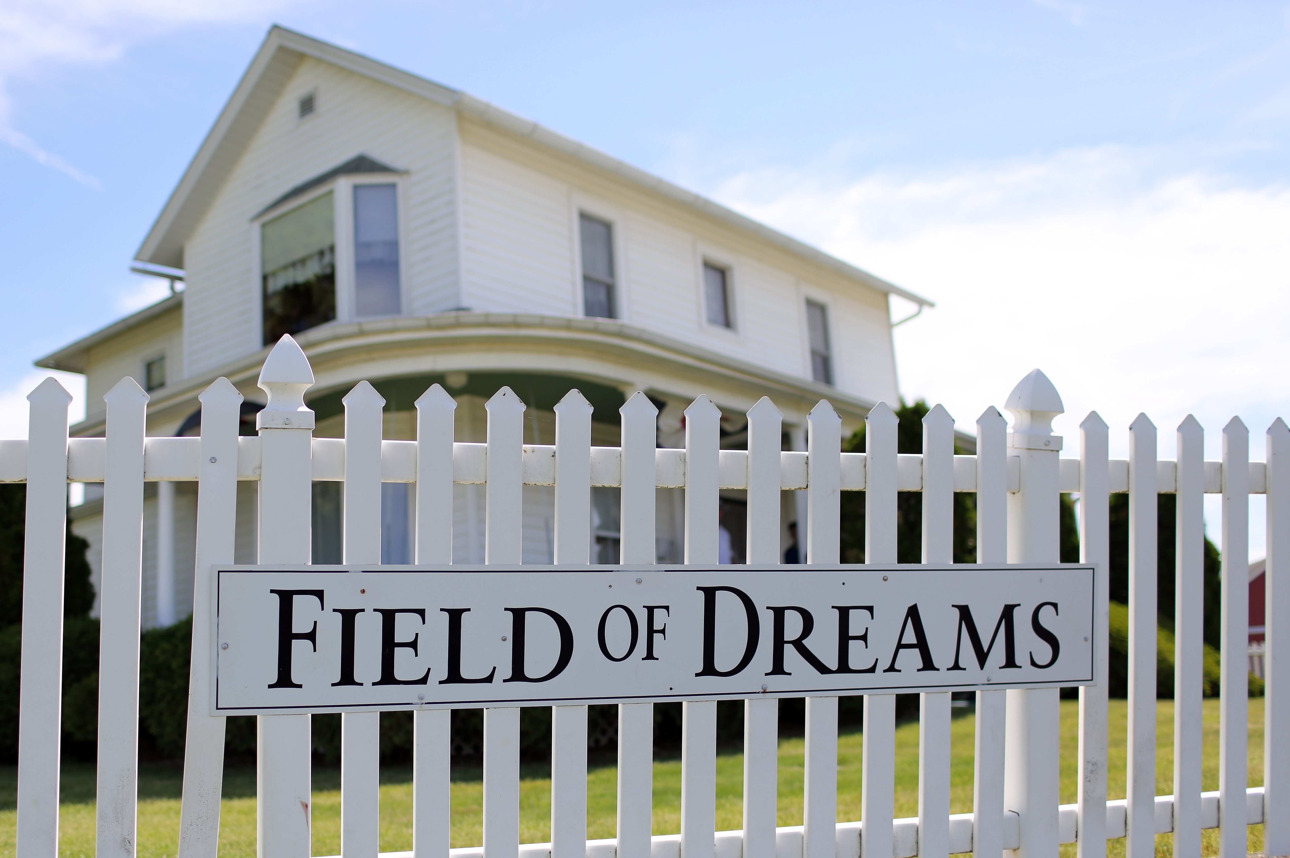 The Field of Dreams house in Dyersville, Iowa. Advertisers are betting big the MLB game on Thursday will be must-see TV.