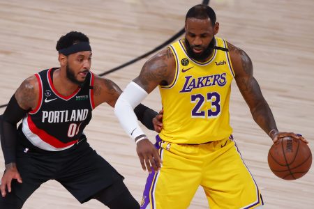 LeBron James and Carmelo Anthony