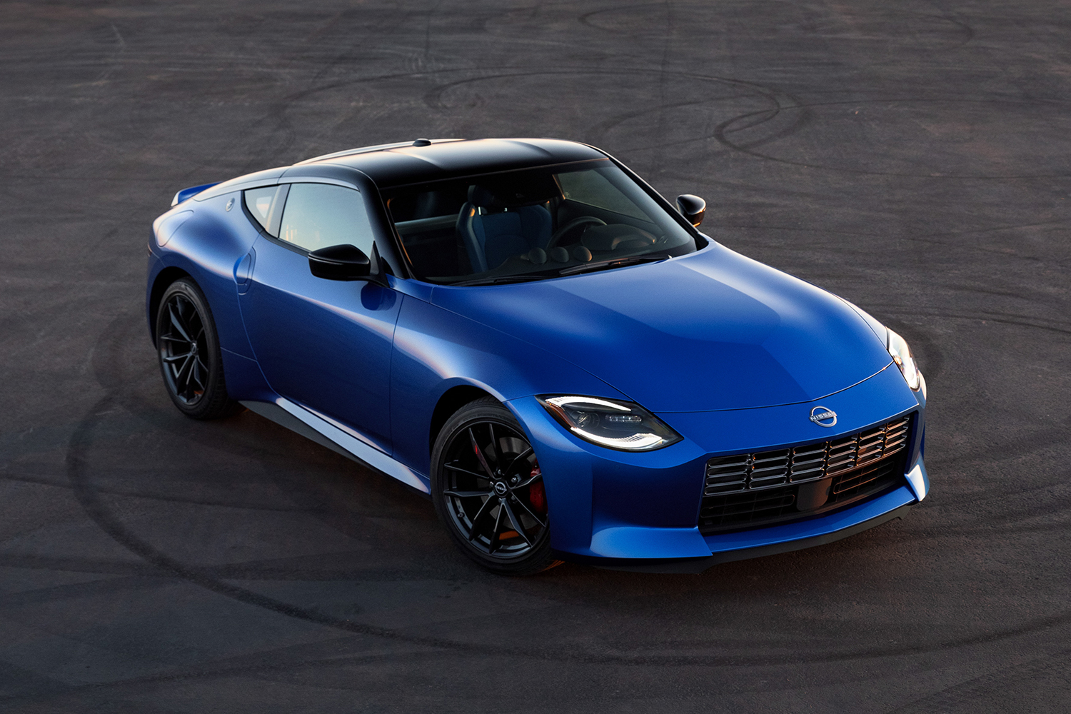 The new 2023 Nissan Z sports car in blue. Can the Japanese successor to the 370Z be the new benchmark for affordable sports cars?