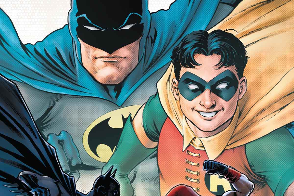 The cover of Batman: Urban Legends #6, where Robin accepts a date with a male friend (not Batman)
