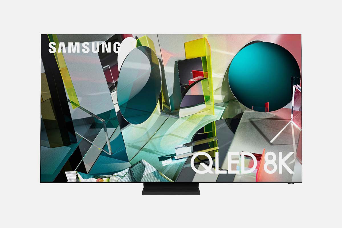 Front of a Samsung - 75" Class Q900TS Series QLED 8K UHD Smart Tizen TV, now on sale at Best Buy