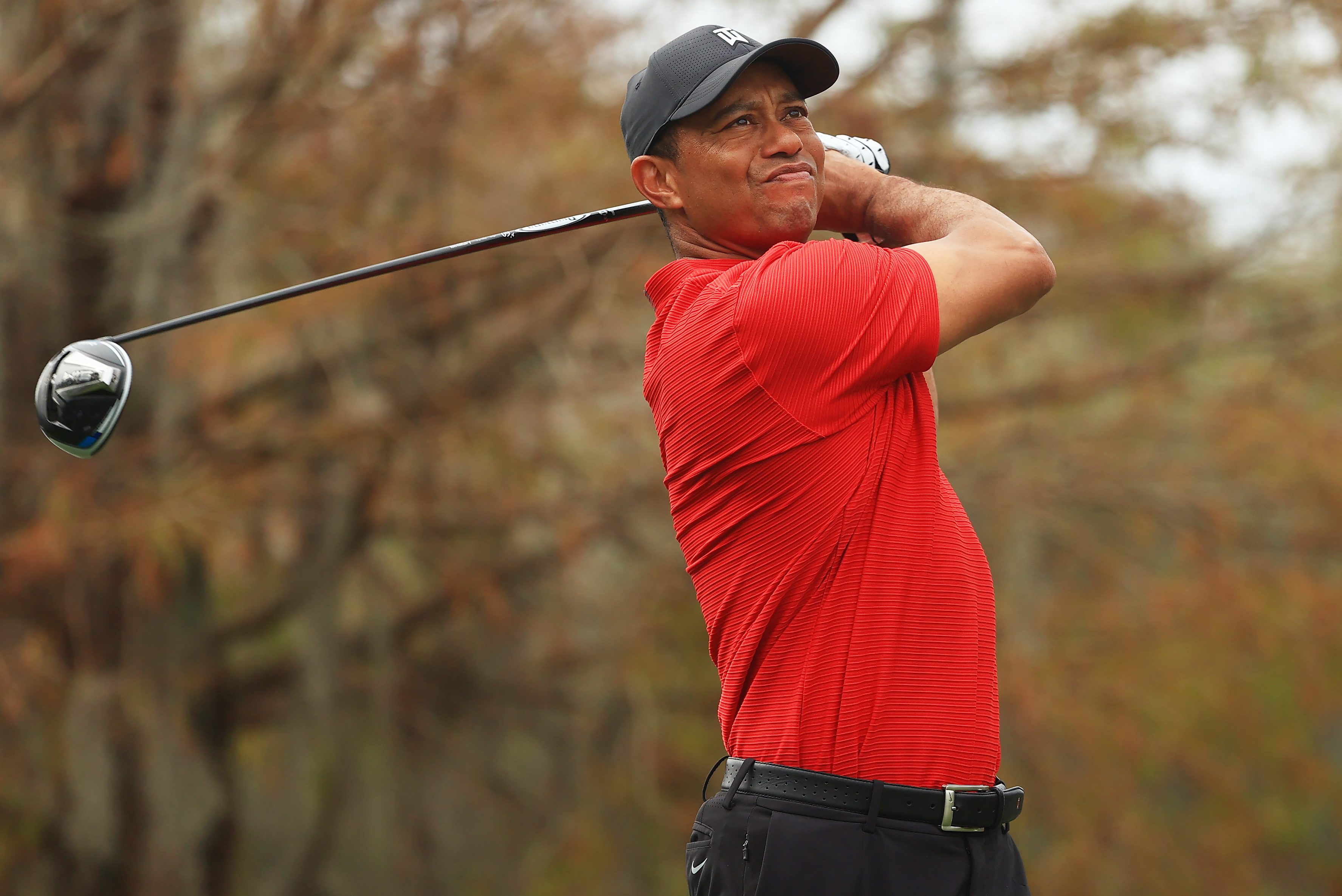 Tiger Woods at the PNC Championship at the Ritz-Carlton Golf Club Orlando in 2020. Woods was recently seen in an ad that was shot earlier this year before the golfer's accident.