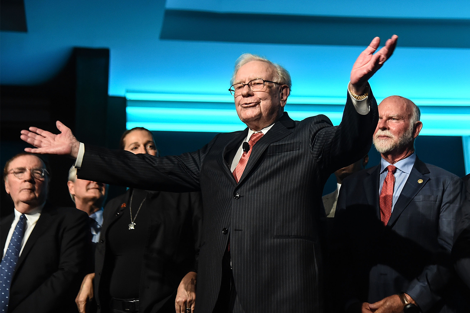 Warren Buffett at the Forbes Media Centennial Celebration in New York City in 2017