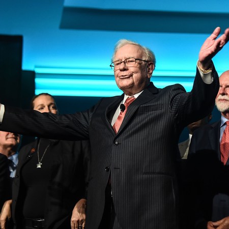 Warren Buffett at the Forbes Media Centennial Celebration in New York City in 2017