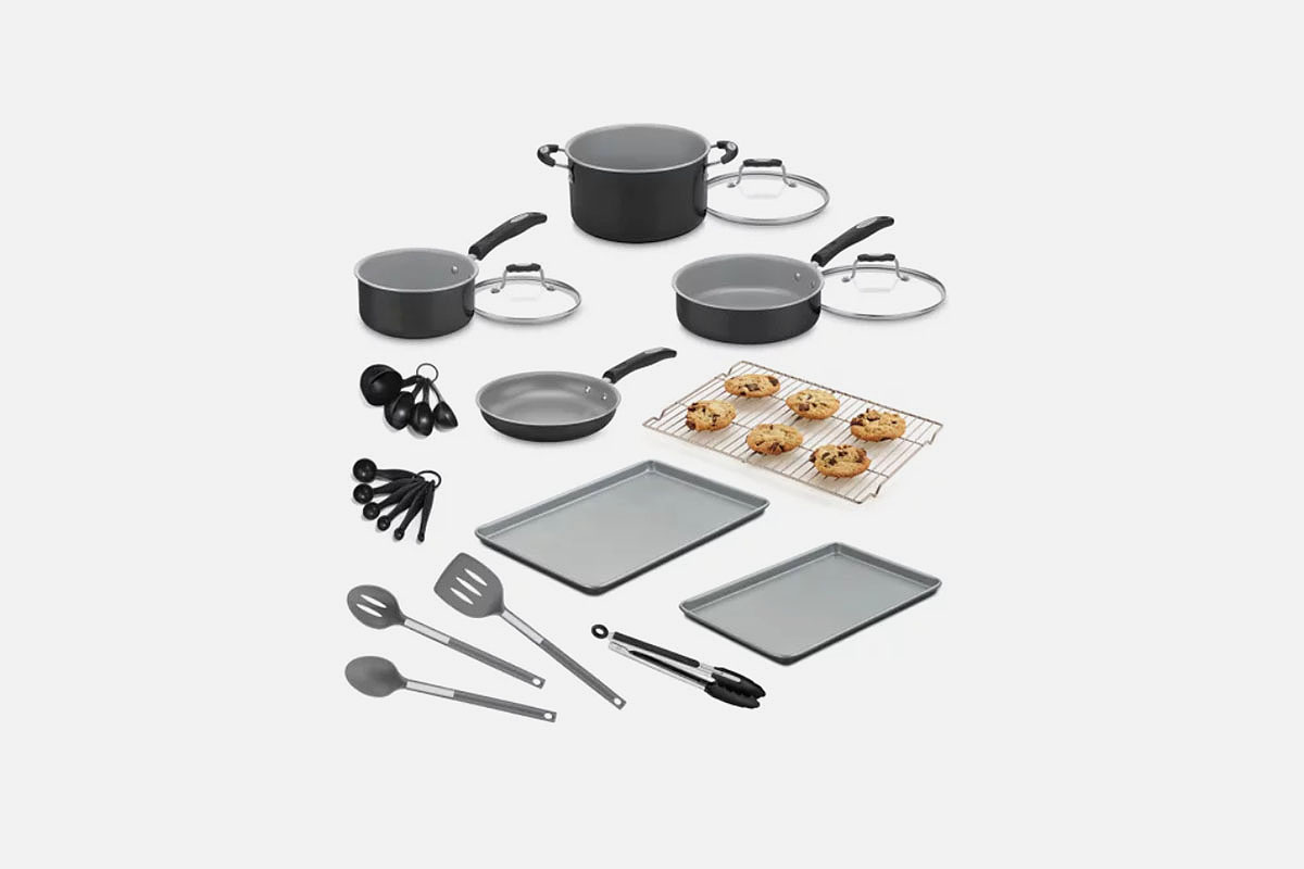Cuisinart Complete Chef NonStick Cookware 24-Piece Set, now under $100 at Woot