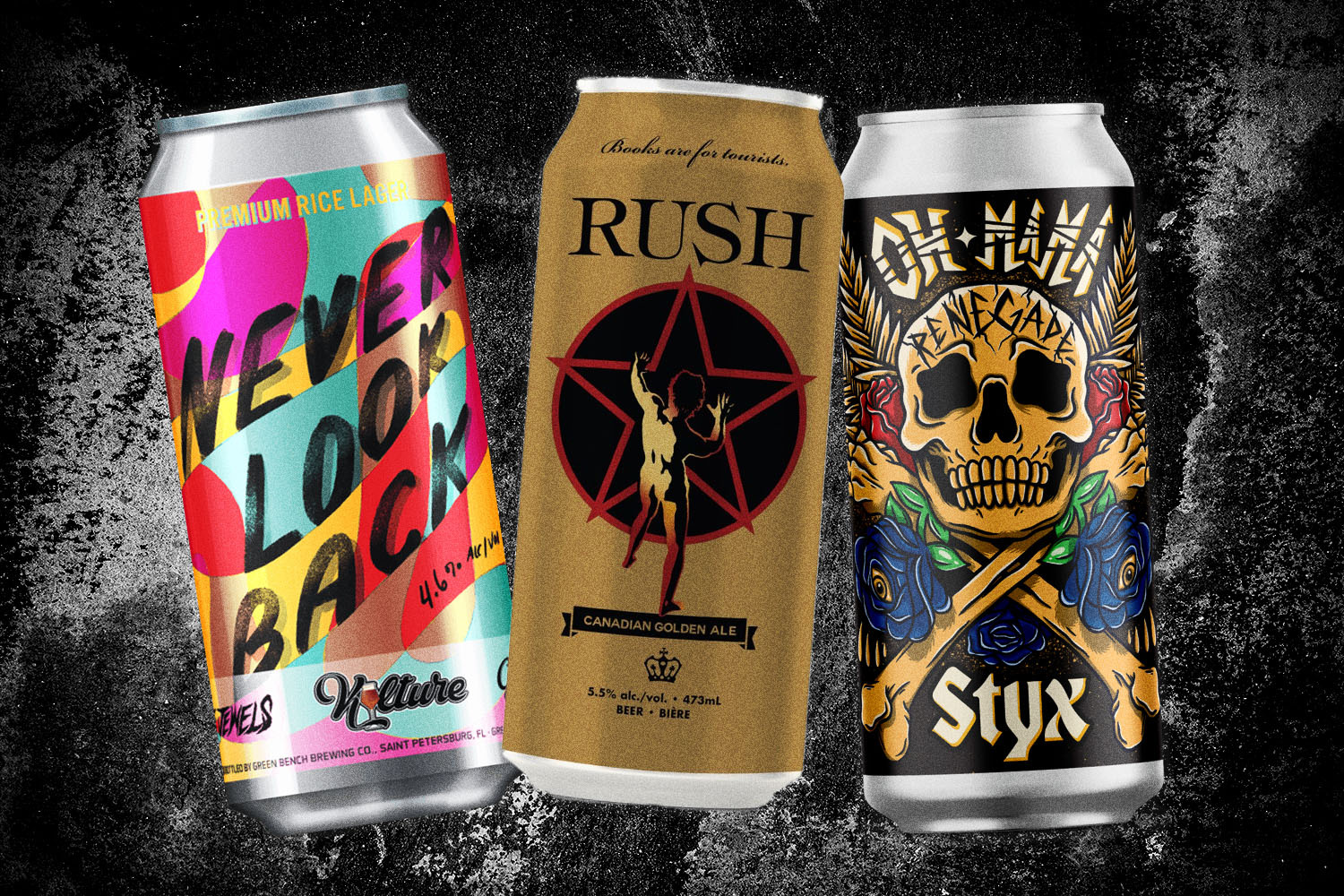 Run the Jewels, Rush and Styx are just some of the bands with their own brews.