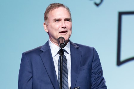 Norm MacDonald performs on stage at the Saban Community Clinic's 50th Anniversary Dinner Gala at The Beverly Hilton Hotel on November 13, 2017 in Beverly Hills, California.