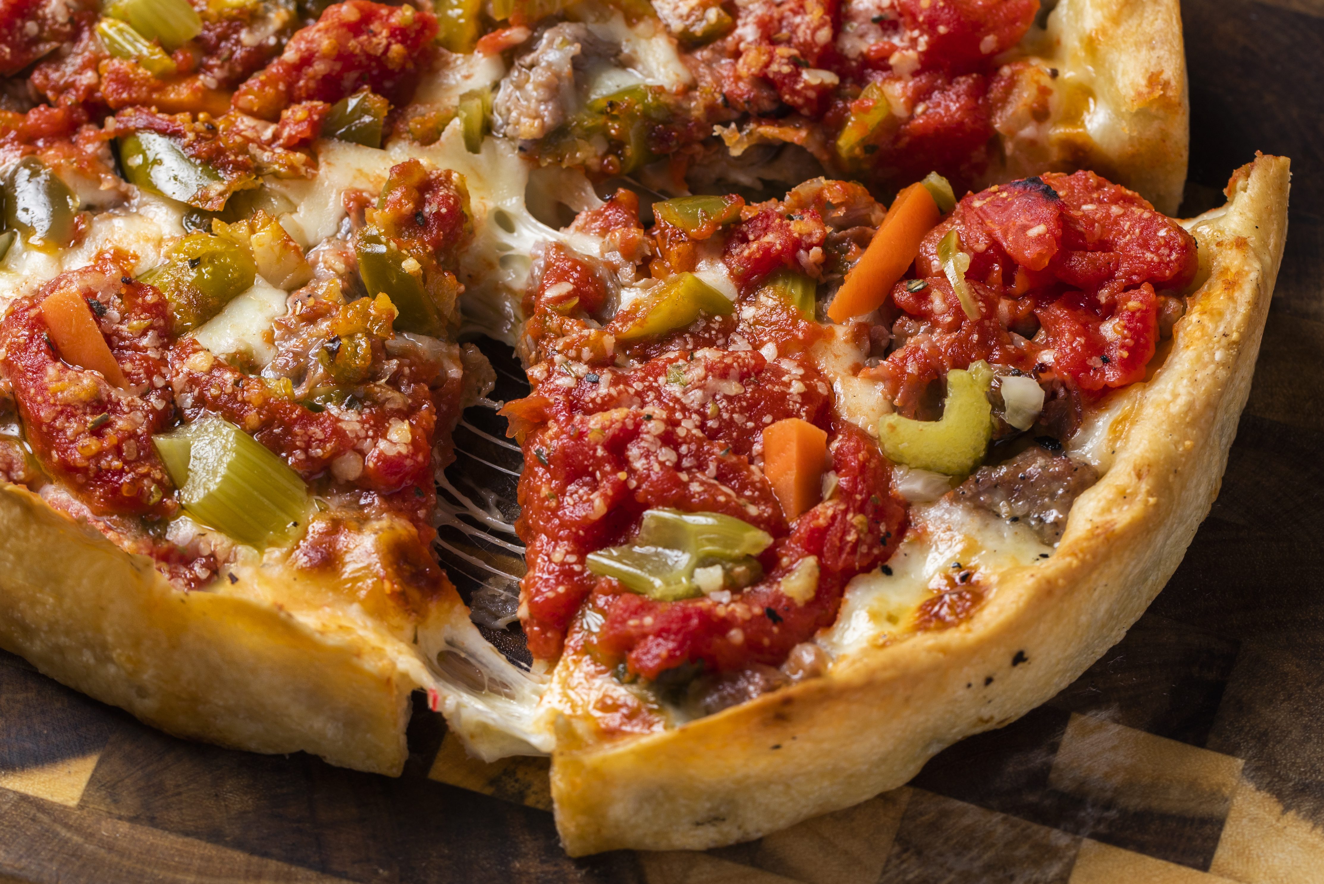 Lou Malnati's is launching an Italian beef and hot giardiniera pizza for National Pizza Month