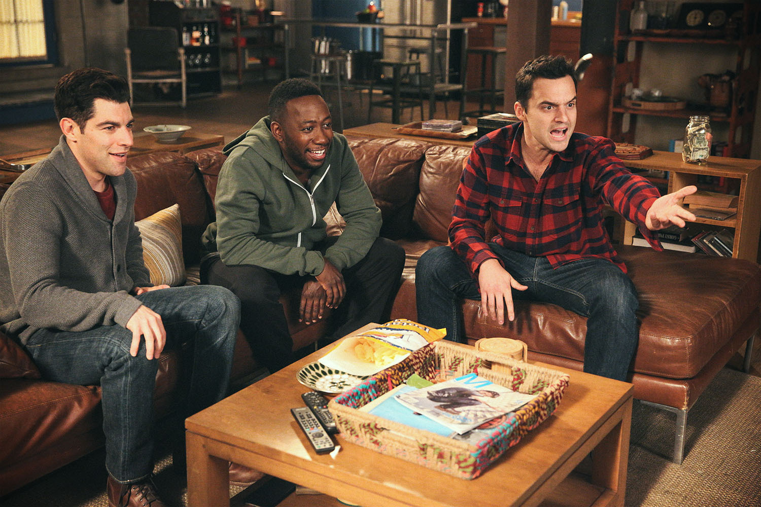 Schmidt, Winston and Nick on "New Girl."