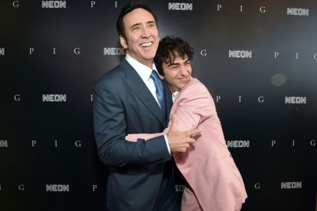 Nicolas Cage and Alex Wolff