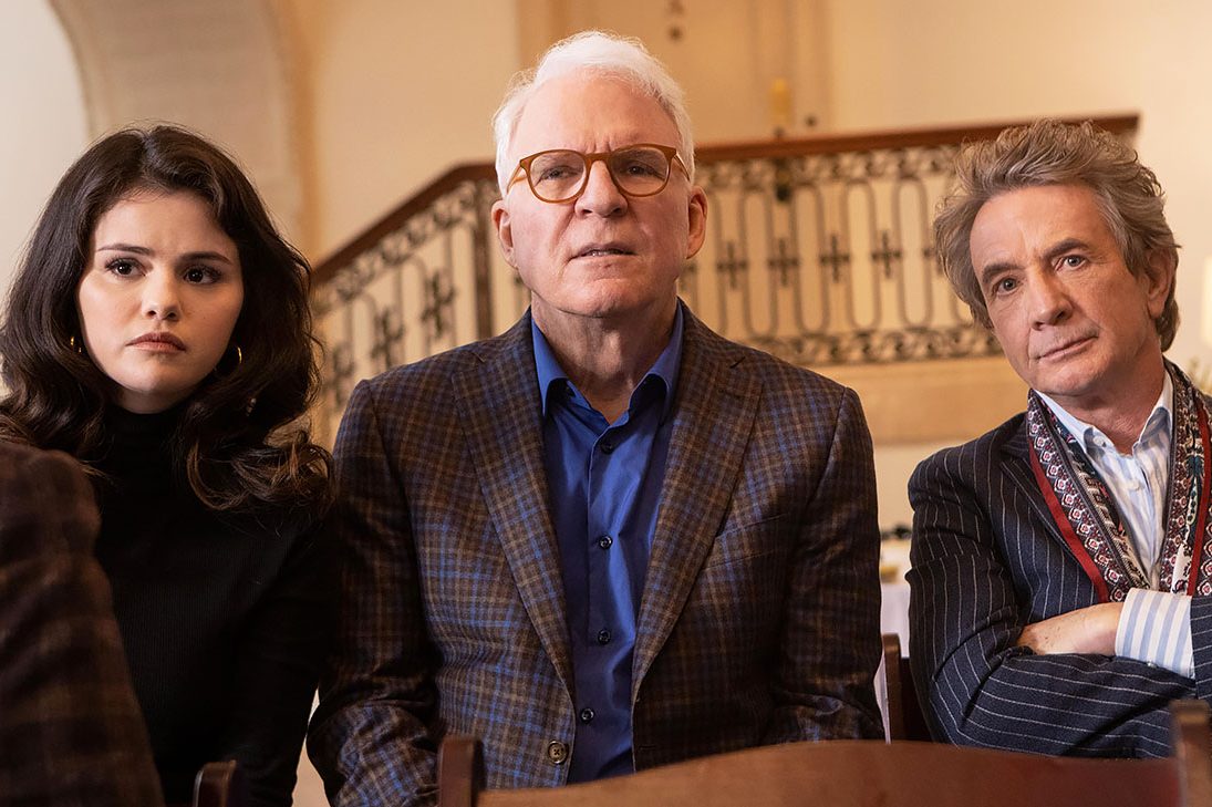 Selena Gomez, Steve Martin and Martin Short in "Only Murders in the Building"