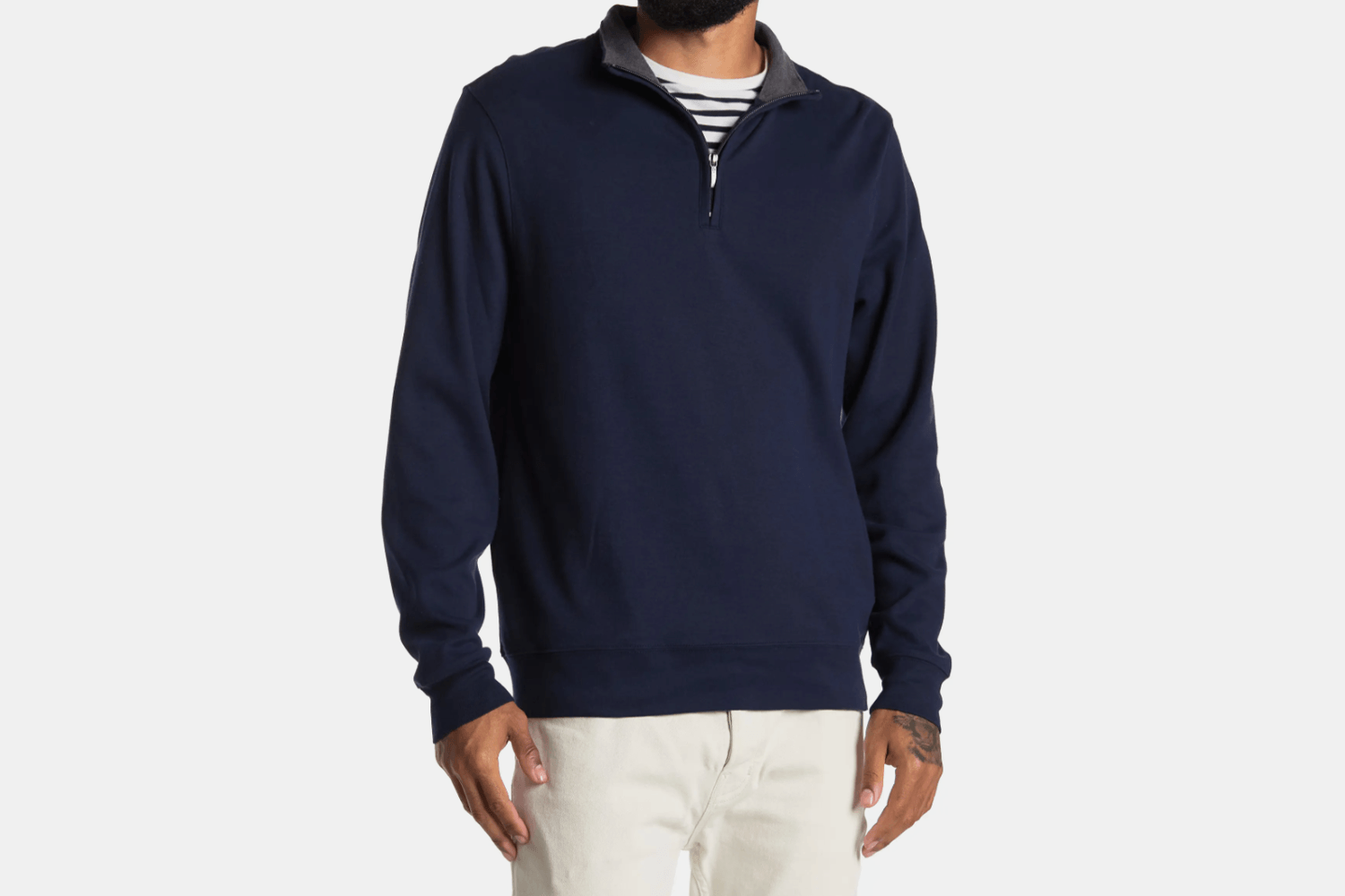 Oxford Half-Zip Pullover Sweater