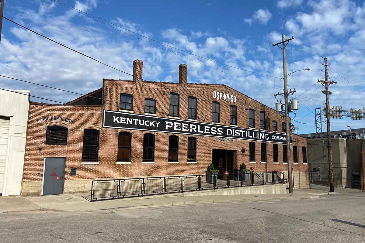 The outside of the Kentucky Peerless Distilling Co in Louisville, makers of the award-winning Peerless ryes and bourbons