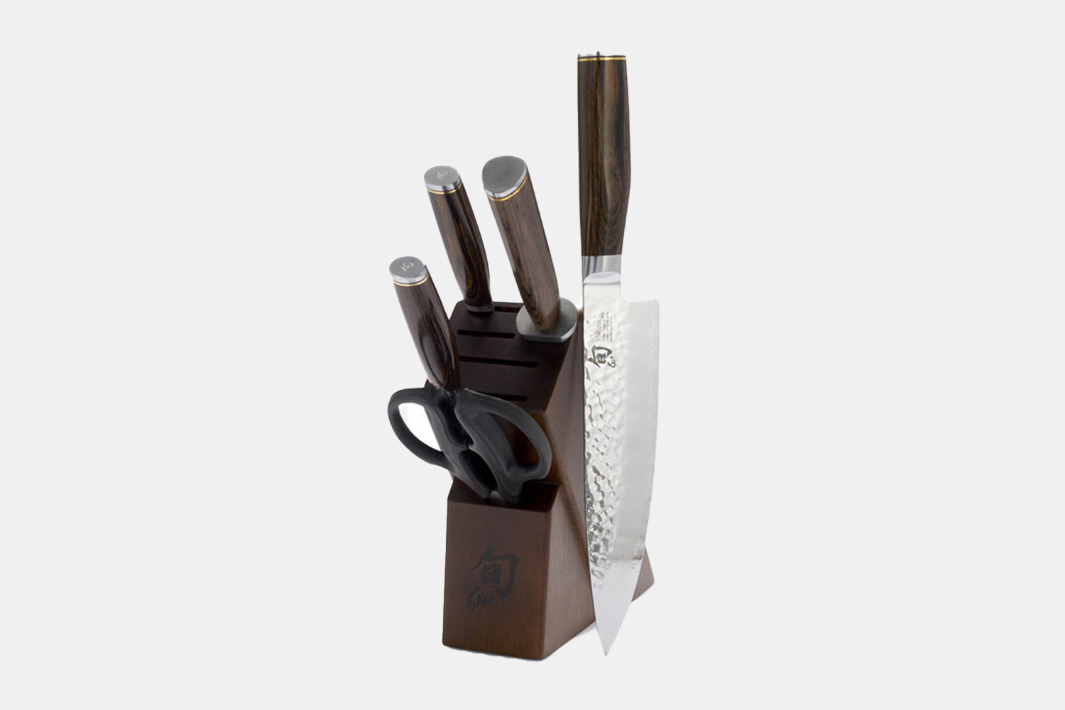 A knife set and knife block