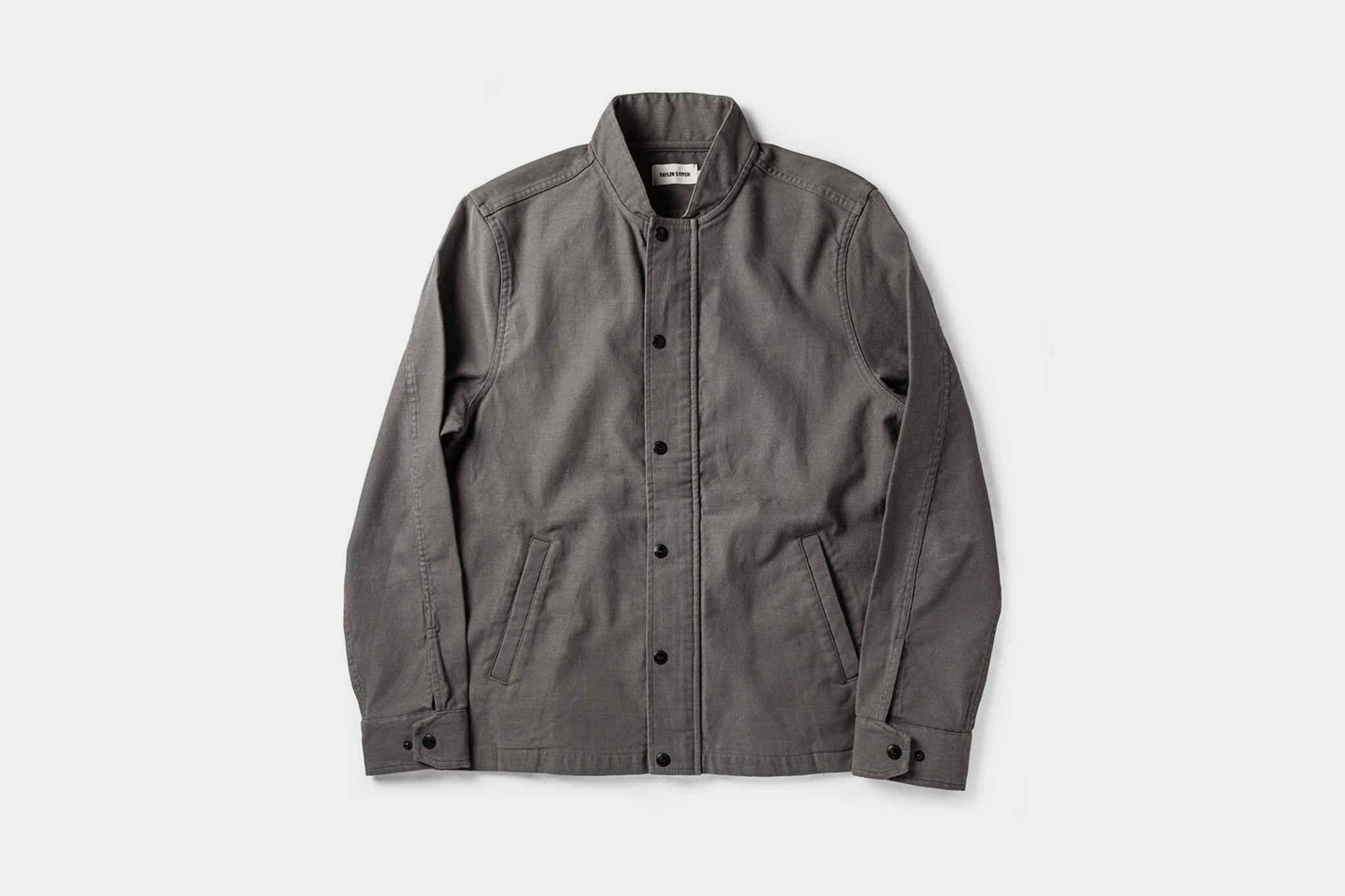 The Bomber Jacket in Charcoal Jungle Cloth