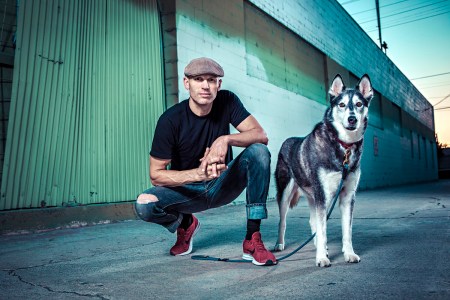 "Dog Impossible" host and The Zen Dog founder Matt Beisner with a husky
