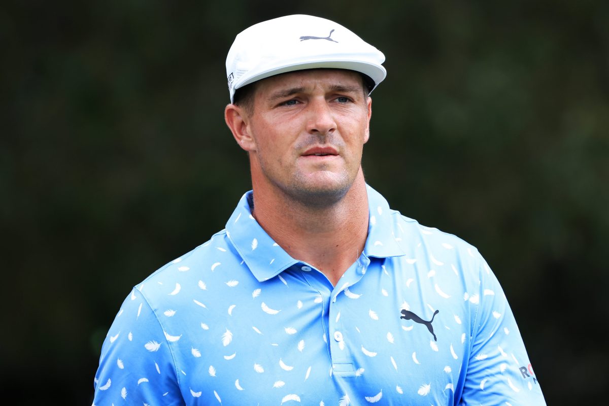 Bryson DeChambeau at the final round of the TOUR Championship at East Lake Golf Club