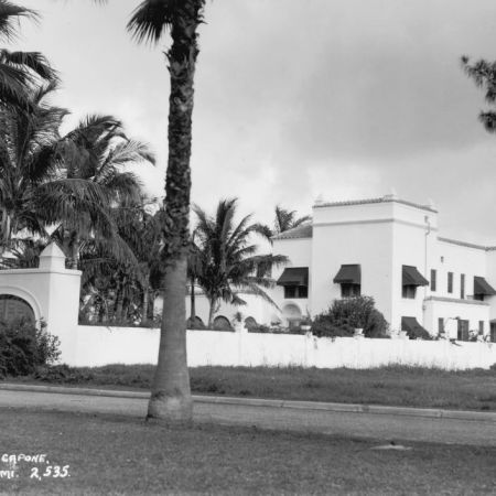 Al Capone's Miami estate as pictured in a black and white photo from March 1938. The house now faces demolition.