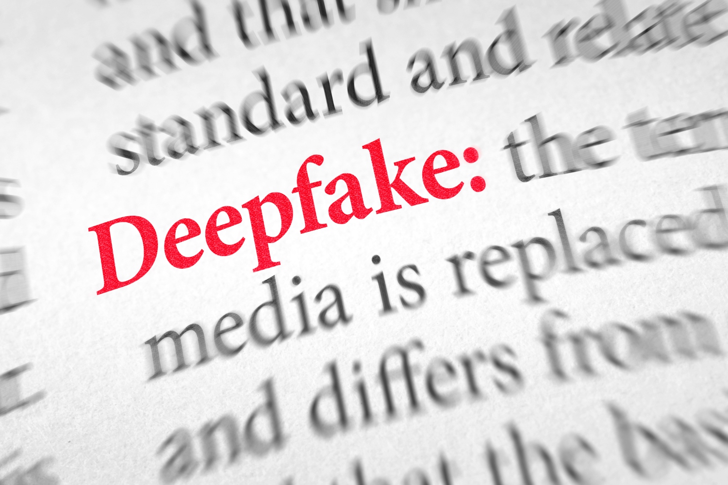 Definition of the word Deepfake in a dictionary - it's become much easier to use the tech to create some unsettling porn