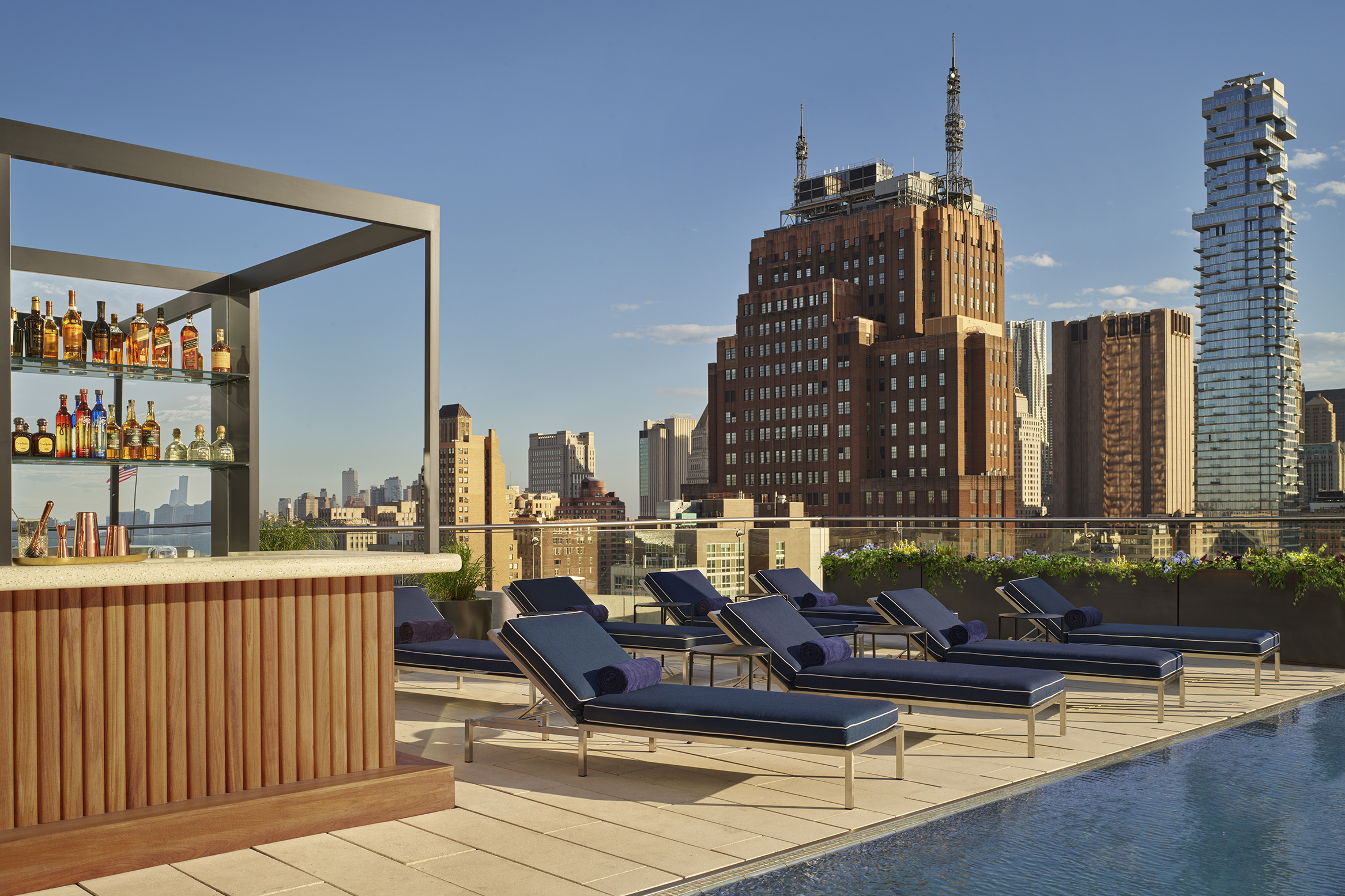The rooftop Jimmy bar at the Modernhaus Soho, now featuring an outdoor bar