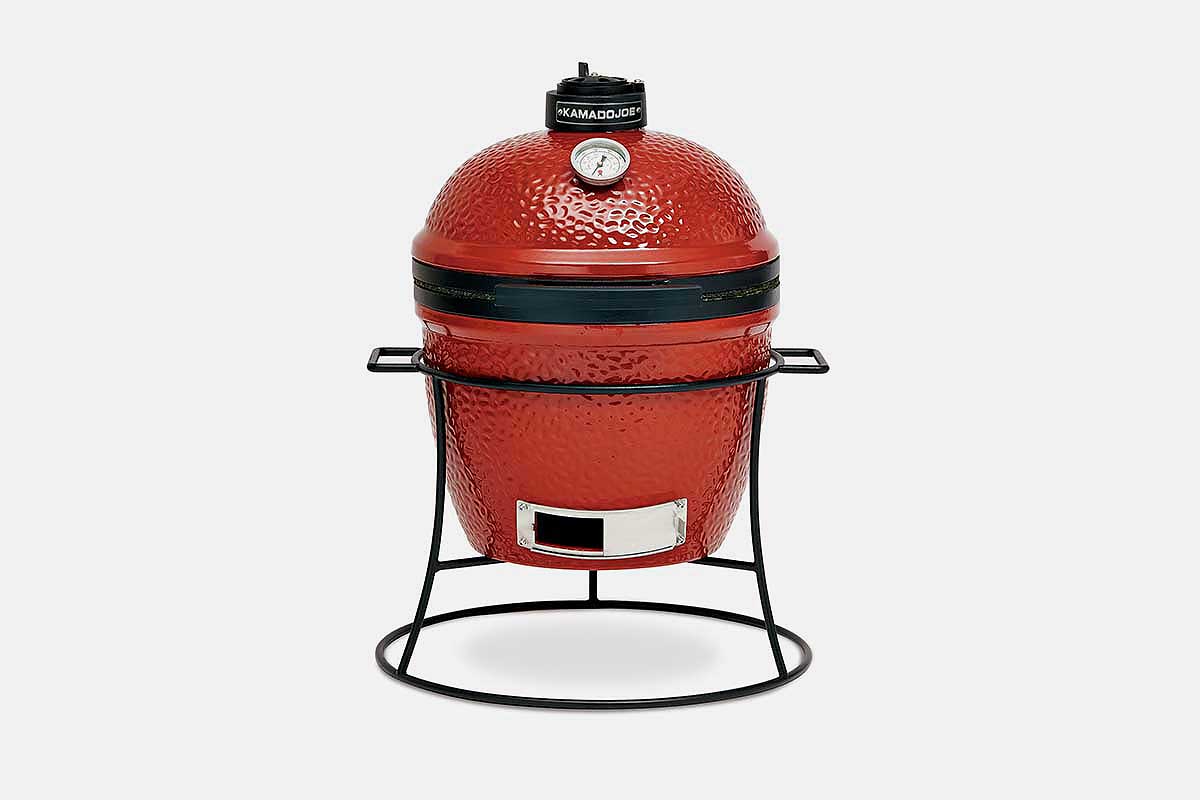 Kamado Joe Jr. 13.5 inch Charcoal Grill in Blaze Red