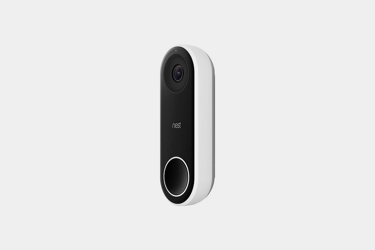 The Google Nest Hello video doorbell, currently $70 off at Verizon