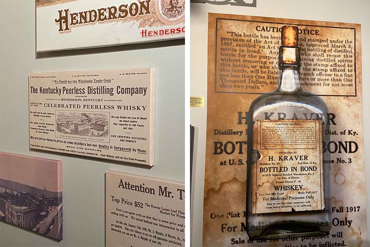 Artifacts from Peerless Whiskey's past