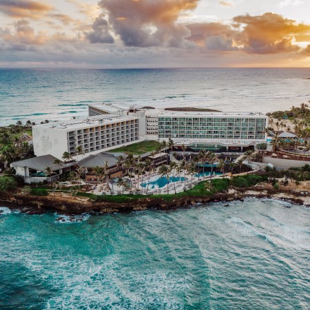 an overhead view of the newly remodeled turtle bay resort on the north shore of oahu in hawaii
