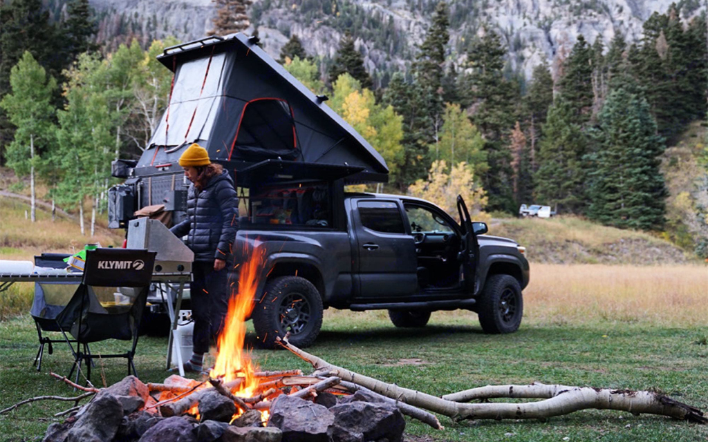 The rugged and capable 2016 Toyota Tacoma comes with the Alu Cab Canopy Camper Rooftop tent from Outdoorsy, a perfect setup for your vacation in Texas
