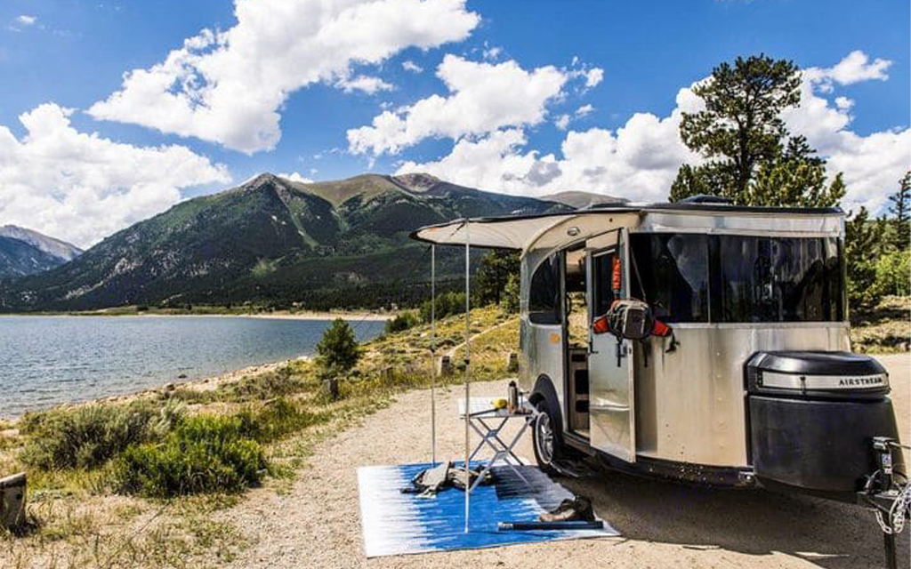 The all-new 2020 Airstream Basecamp trailer is perfect for summer road trips in Texas from 2021 - 2022