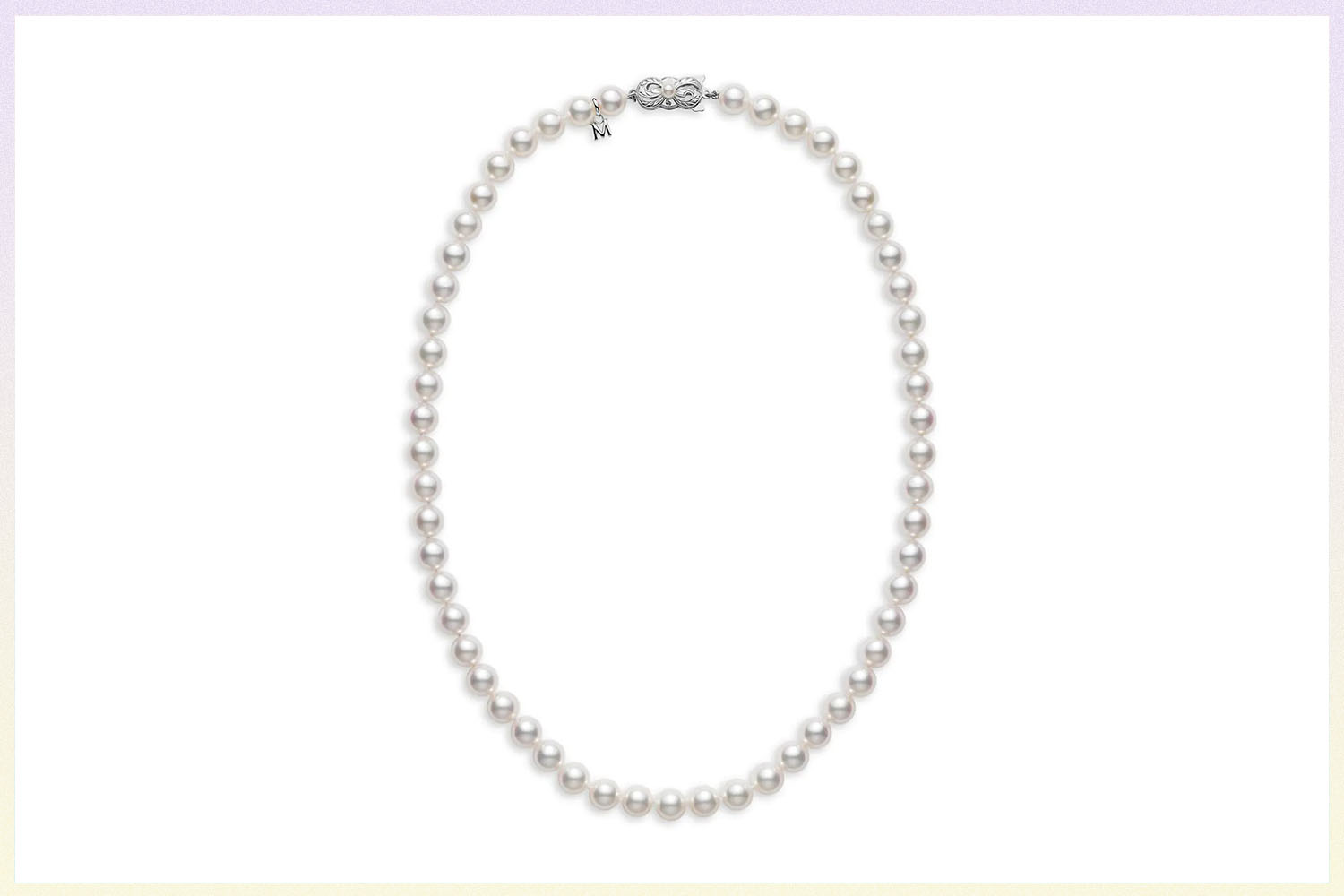 Mikimoto Essential Elements 18K White Gold & 6.5MM White Cultured Akoya Pearl Strand Necklace