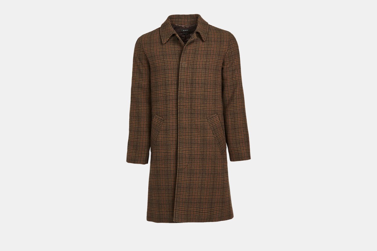 a checkered brown Mac jacket from APC