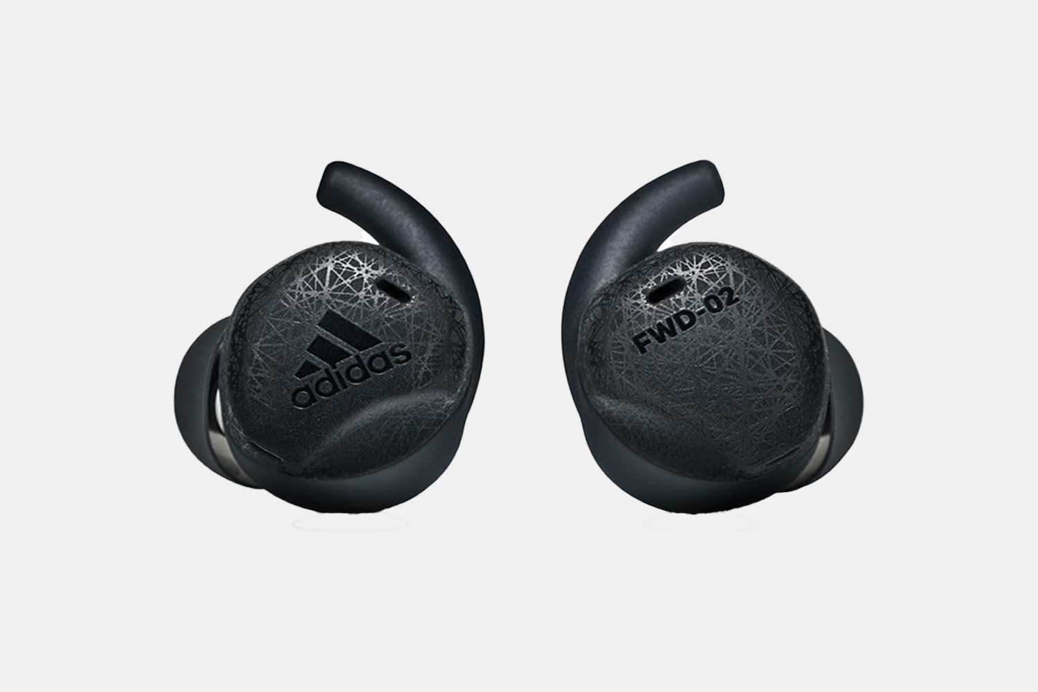 a pair of wireless black Adidas headphones