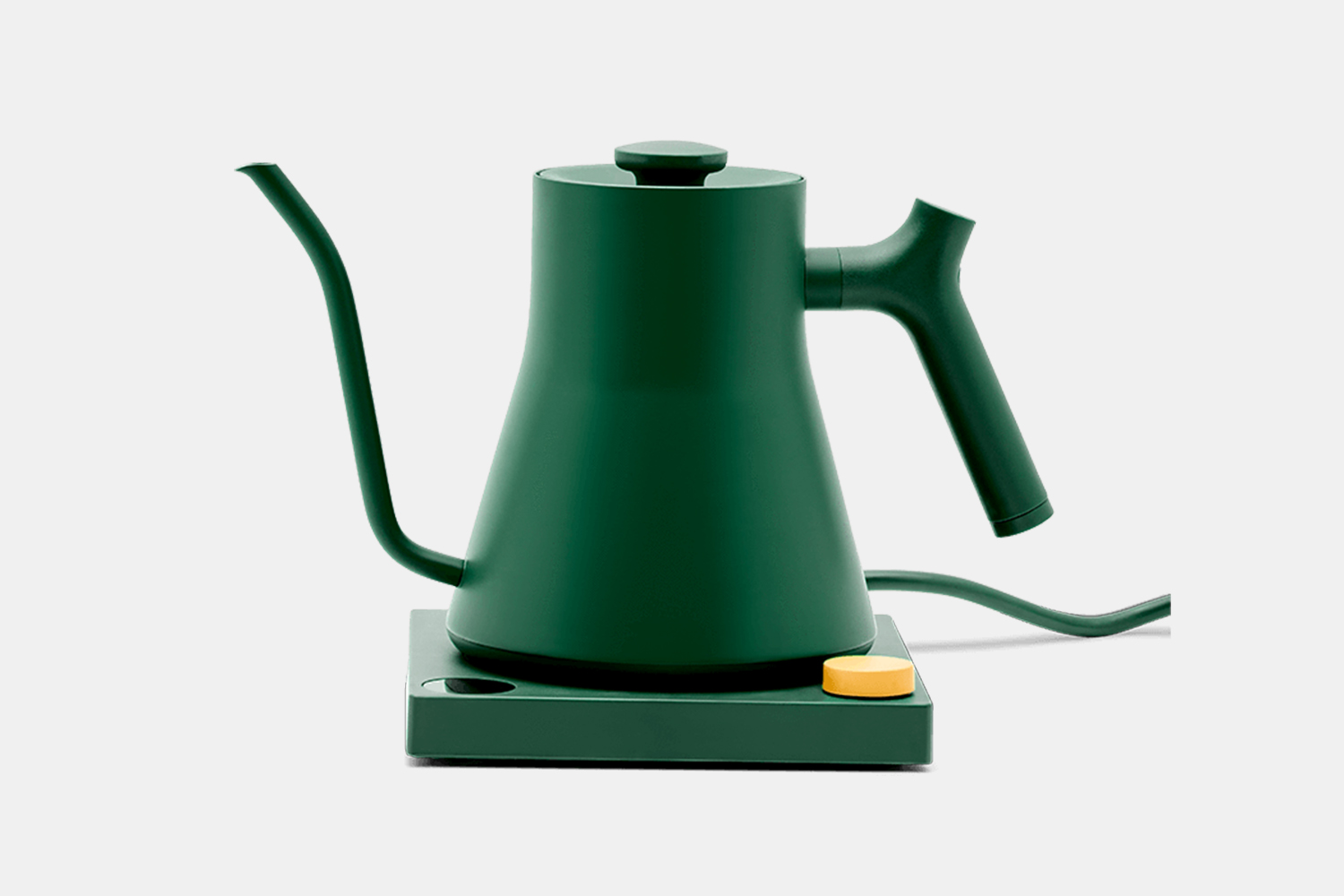 a green electric kettle