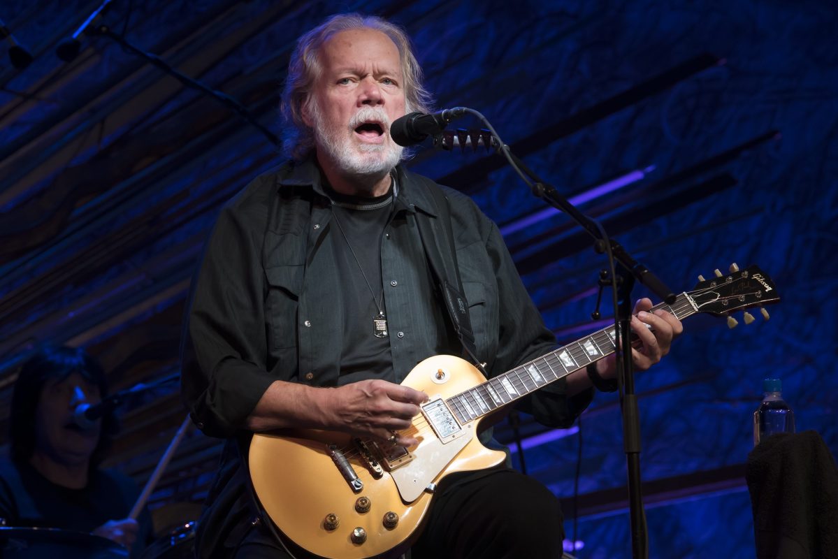 Randy Bachman performs at Sony Hall on August 28, 2019 in New York City. Bachman was reunited with a guitar of his that was stolen in 1976