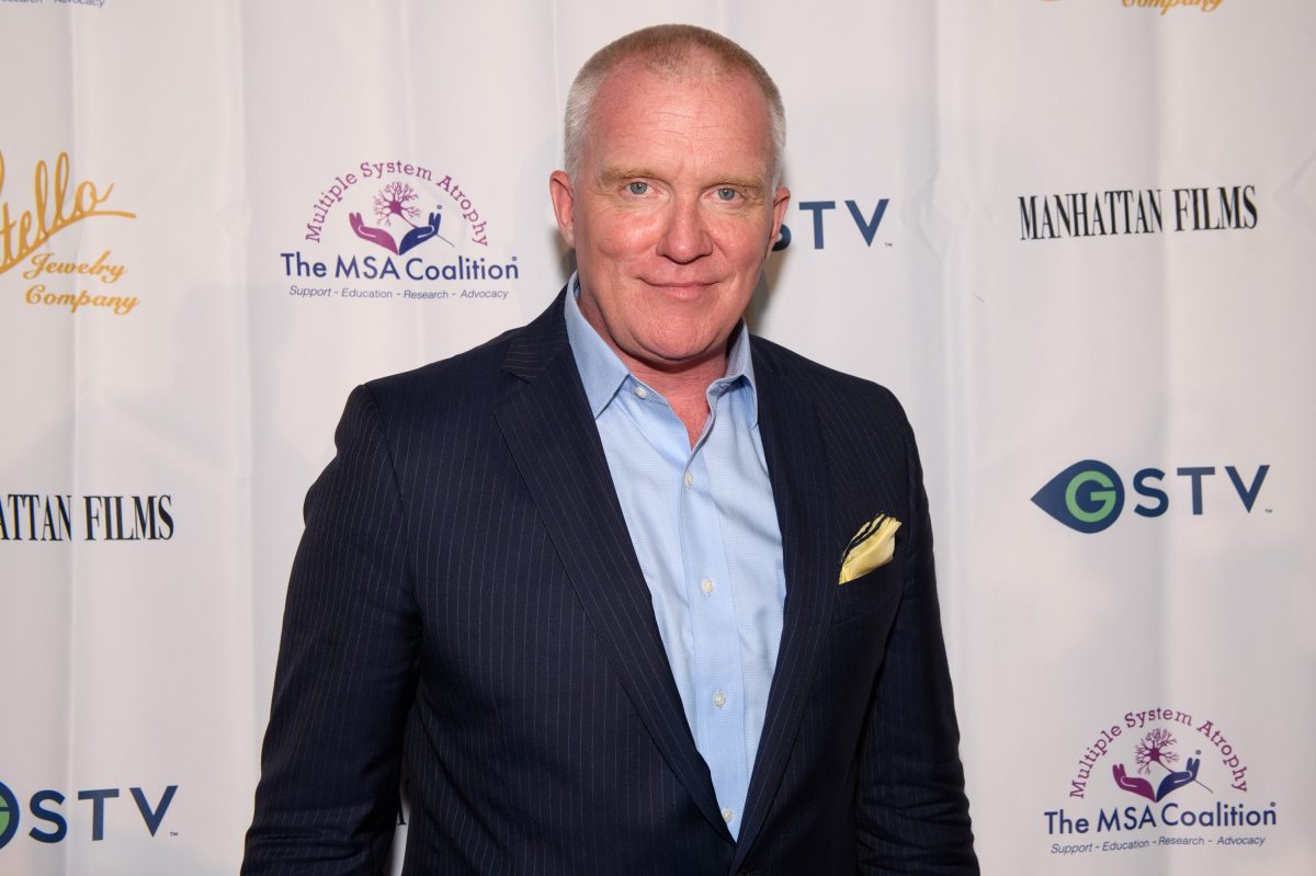 Anthony Michael Hall attends a benefit, A Night with Anthony Michael Hall, to raise awareness of Multiple System Atrophy (MSA) at Tivoli Theatre on July 26, 2021 in Downers Grove, Illinois. The veteran actor now claims the idea of the "Brat Pack" was a media ploy.