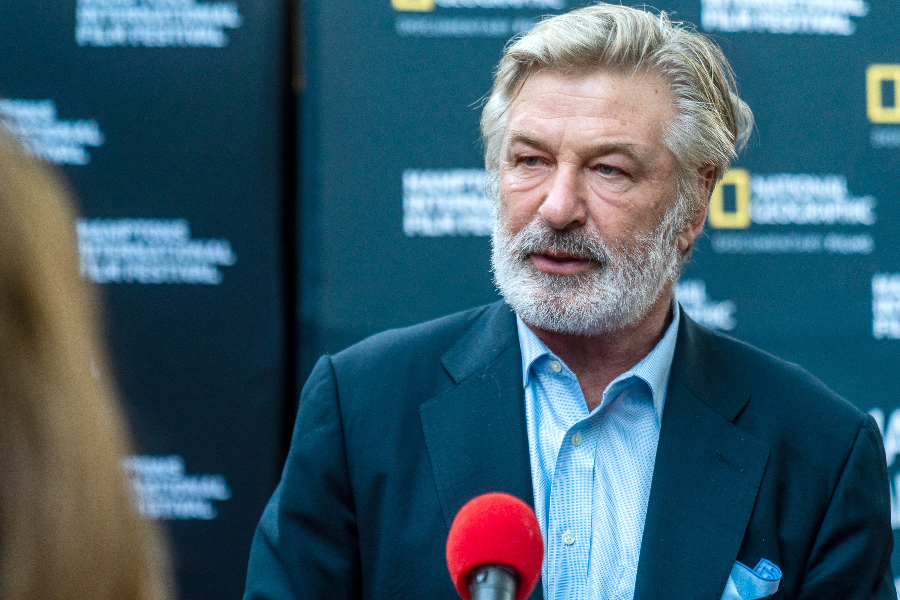 Alec Baldwin attends the World Premiere of National Geographic Documentary Films' 'The First Wave' at Hamptons International Film Festival on October 07, 2021 in East Hampton, New York.