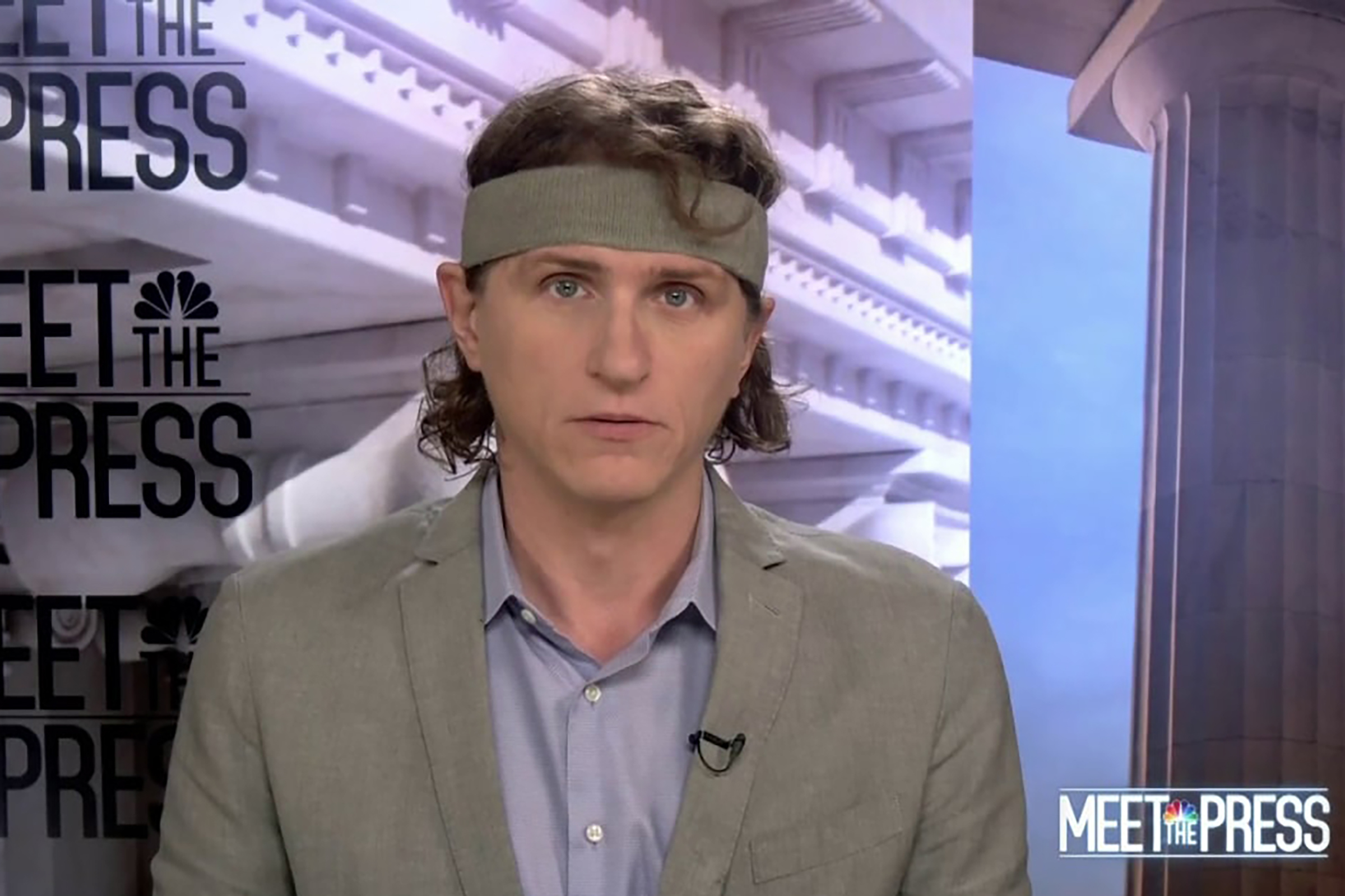 All Hail the WSJ Reporter Who Wore a Headband on “Meet the Press”
